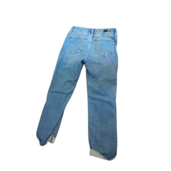 Kut from the Kloth Size 2 Cuffed Crop Straight Leg Denim Jeans - Picture 3 of 3